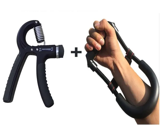 Combo Dụng Cụ Tập Cổ Tay Chữ U & Kìm Đếm Số - Thiết Bị Tập Luyện Hiệu Quả Cho Nam Nữ, Tăng Cường Sức Mạnh Cơ Cổ Tay