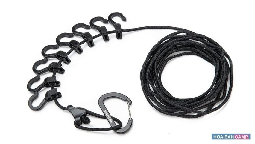 Dây Treo Đồ Đa Năng 4.3m NatureHike NH19PJ040 - Phụ Kiện Cắm Trại, Treo Đồ Nấu Ăn, Giúp Đồ Luôn Khô Ráo, Tiện Lợi Và Dễ Mang Theo