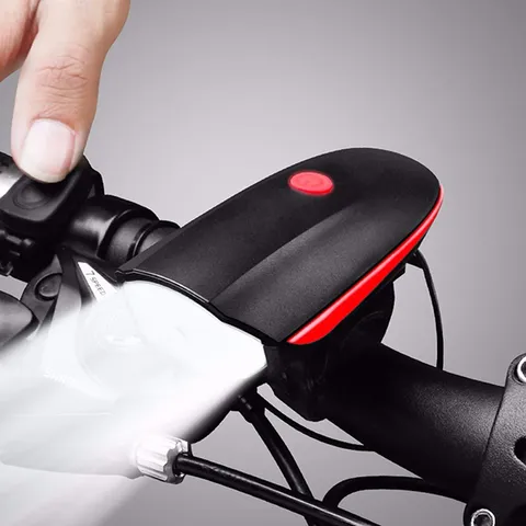 Đèn Pha Xe Đạp 7588 Pin Sạc Có Còi 5 Chế Độ Âm Thanh - Đèn LED Chống Nước, Công Suất Cao, An Toàn Khi Đi Đêm