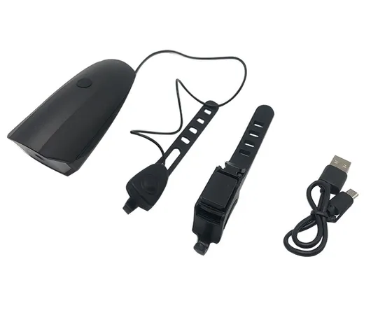Đèn Pha Xe Đạp 7588 Pin Sạc Có Còi 5 Chế Độ Âm Thanh - Đèn LED Chống Nước, Công Suất Cao, An Toàn Khi Đi Đêm