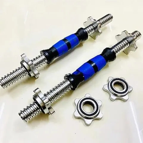 Đòn tạ tay 35cm Đúc Đặc Có Ốc Vặn - Dụng Cụ Tập Gym Cơ Bắp Chất Liệu Bền Bỉ, Thiết Kế Nhám Cầm Chắc, Thay Đổi Tạ Tập