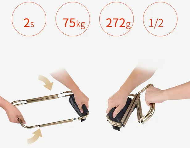 Ghế Xếp Gọn Mini Hợp Kim Nhôm NatureHike NH17Z012-L - Ghế Dã Ngoại Siêu Nhẹ, Chịu Tải 75kg, Dễ Dàng Gấp Gọn