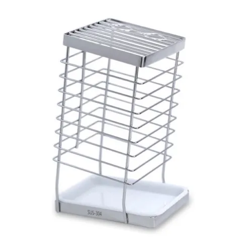 Kệ đựng dao kéo Hobby KDD25 - Đồ gia dụng tiện lợi có khay hứng nước, chất liệu inox không gỉ, nhiều ngăn chứa tiện dụng cho bếp.