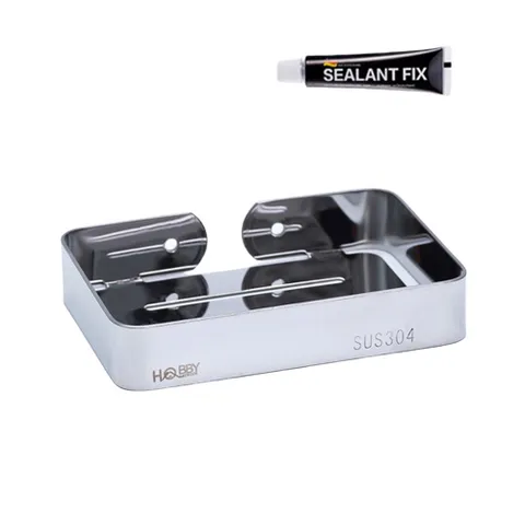 Khay Đựng Xà Bông Inox Dán Tường Hobby SB4 - Chất Liệu Cao Cấp, Không Rỉ Sét, Thiết Kế Hiện Đại Cho Phòng Tắm Gọn Gàng