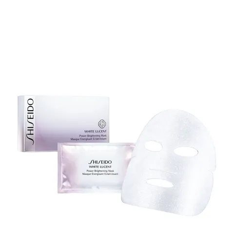 Mặt nạ Shiseido White Lucent Power Brightening Mask - Dưỡng trắng da, Hộp 6 miếng, Liệu pháp ion hóa, Làm sáng da mọi loại da