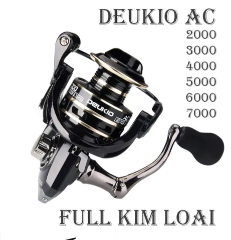 Máy Câu Cá Deukio AC Siêu Khỏe - Trục Quay Linh Hoạt, Đủ Size, Tối Ưu Trải Nghiệm Câu Cá cho Người Dùng