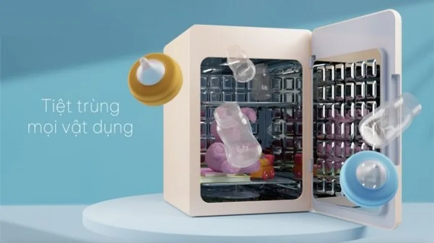 Máy tiệt trùng sấy khô UVC LED Fatzbaby KING 2 FB4799BT - Tiệt trùng hiệu quả, 19L, chức năng sấy khô, bảo quản và lên men sữa chua