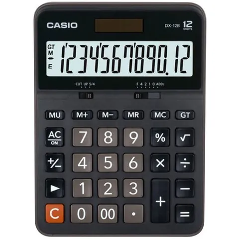 Máy Tính Bỏ Túi Casio Dx-12B Màn Hình 12 Số - Dụng Cụ Tính Toán Dễ Dàng Cho Học Sinh & Nhân Viên Văn Phòng