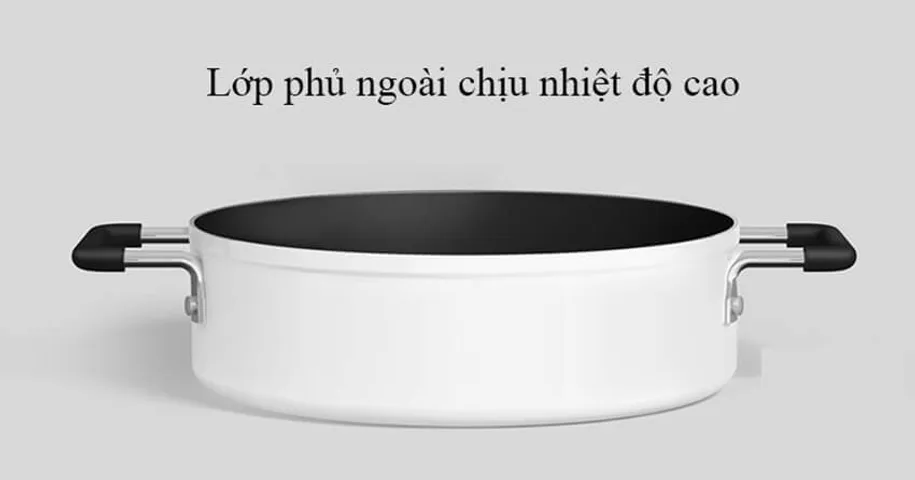 Nồi Lẩu Đa Năng Xiaomi Mijia GJT02CM - Nồi Điện Cao Cấp Cho Bếp Từ, Thiết Kế Sang Trọng, Chống Dính Dễ Lau Chùi