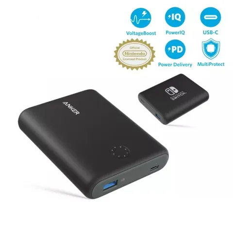Pin Dự Phòng Anker A1241 PD PowerCore 13400mAh - Sạc Nhanh 18W Cho Nintendo Switch, iPhone, Samsung, USB-C