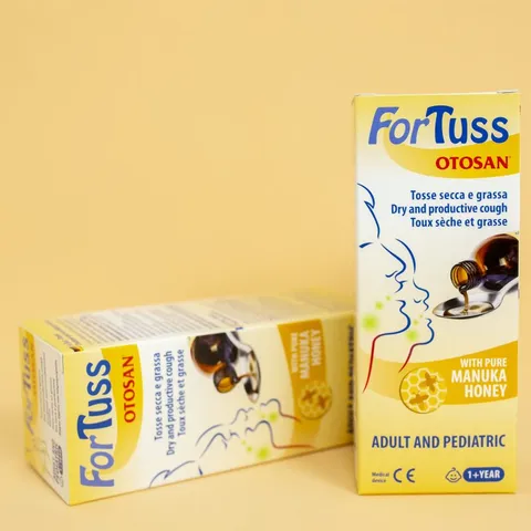 Siro Ho Fortuss Otosan 180ml - Hỗ Trợ Giảm Ho, Làm Dịu Cổ Họng, Thành Phần Hữu Cơ Châu Âu, An Toàn Cho Trẻ Em và Người Lớn