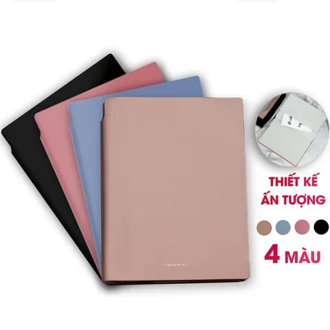 Sổ Tay Ghi Chép A5 112 Trang Bìa Da PU Chống Thấm Deli 22290 - Sổ Ghi Chép Chất Lượng Cao, Tiện Dụng Cho Công Việc và Học Tập