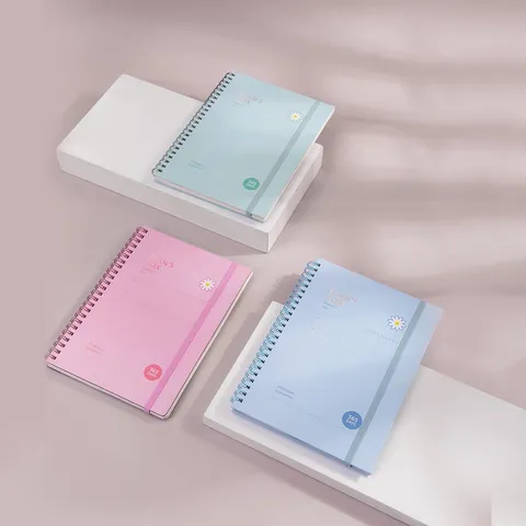 Sổ tay ghi chép B5 gầy lò xo Deli 60 trang - Sổ nhiều màu nhẹ nhàng, giấy chống lóa, tiện lợi cho học sinh và dân văn phòng
