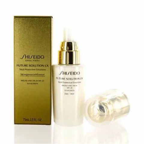 Sữa Dưỡng Ban Ngày Shiseido Future Solution LX Total Protective Emulsion E - Chống Nắng, Dưỡng Trắng Da, Bảo Vệ Tối Ưu 75ml