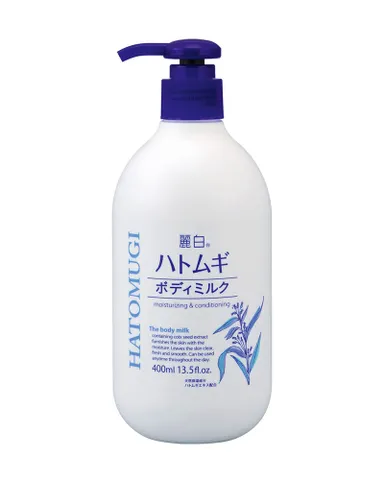Sữa Dưỡng Thể Hatomugi Chiết Xuất Hạt Ý Dĩ - Dưỡng Ẩm & Làm Trắng Da 400ml, Phù Hợp Mọi Loại Da