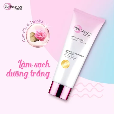 Sữa Rửa Mặt Bio Essence Tanaka & Camellia - Làm Sáng Da, Dưỡng Ẩm Tối Đa, Phù Hợp Mọi Loại Da, 100g