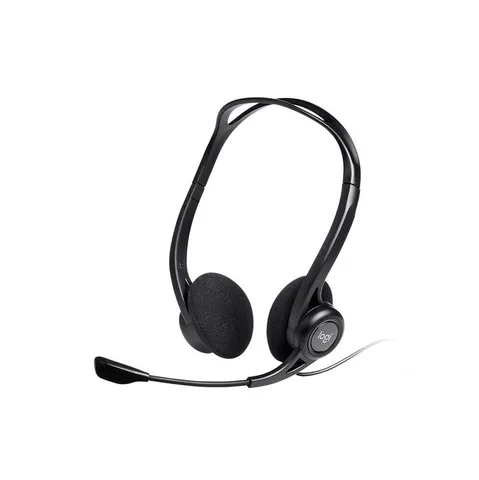 Tai nghe Logitech H370 - Tai nghe âm thanh kỹ thuật số USB-A với mic khử tạp âm, chất lượng cao cho game và nghe nhạc