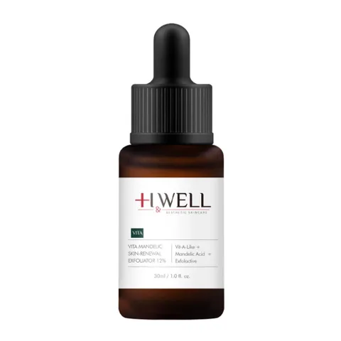 Tẩy Da Chết Hóa Học H&Well Vita Mandelic 12% - Giúp Làm Sáng Da, Se Khít Lỗ Chân Lông, Thích Hợp Mọi Loại Da 30ml