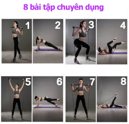 Thanh Tập Cơ Mông Đùi Pilates Bar - Dụng Cụ Hỗ Trợ Tập Luyện Tại Nhà, Săn Chắc Cơ Thể An Toàn, Chất Liệu Thép Cao Cấp