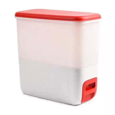 Thùng Đựng Gạo Tupperware Rice Dispenser 10kg - Thiết Kế Tiết Kiệm Không Gian, Nguyên Tắc Tuần Hoàn Bảo Quản Gạo Tốt Nhất