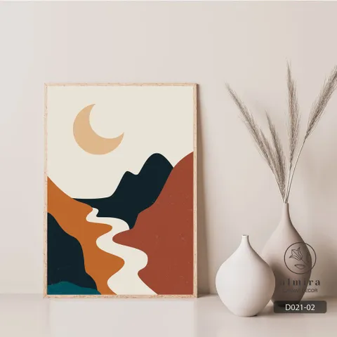 Tranh Canvas Trang Trí Nội Thất Tông Màu Pastel - Tấm Trang Trí Hiện Đại Nhiều Mẫu, Khung Gỗ Sang Trọng