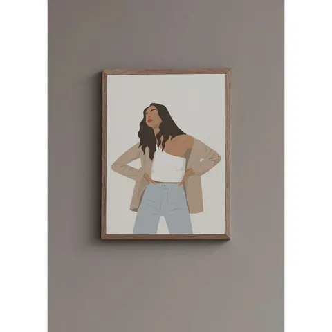 Tranh Canvas Trang Trí Tường Họa Tiết Cô Gái Hiện Đại - Mẫu Độc Đáo Cho Không Gian Sống Nghệ Thuật