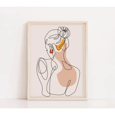 Tranh Canvas Trang Trí Tường Họa Tiết Cô Gái Hiện Đại - Mẫu Độc Đáo Cho Không Gian Sống Nghệ Thuật