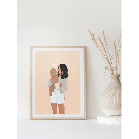 Tranh Canvas Trang Trí Tường Họa Tiết Cô Gái Hiện Đại - Mẫu Độc Đáo Cho Không Gian Sống Nghệ Thuật