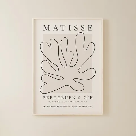 Tranh Canvas Treo Tường Matisse Sang Trọng - Nghệ Thuật Hiện Đại Độc Đáo, Chất Liệu Bền, Dễ Dàng Lắp Đặt