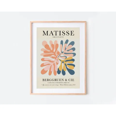 Tranh Canvas Treo Tường Matisse Sang Trọng - Nghệ Thuật Hiện Đại Độc Đáo, Chất Liệu Bền, Dễ Dàng Lắp Đặt