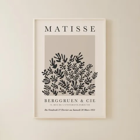 Tranh Canvas Treo Tường Matisse Sang Trọng - Nghệ Thuật Hiện Đại Độc Đáo, Chất Liệu Bền, Dễ Dàng Lắp Đặt