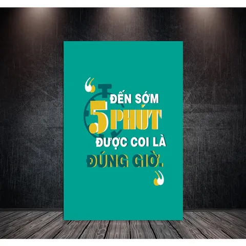 Tranh Slogan Treo Văn Phòng Chất Liệu Vải Canvas - Câu Nói Truyền Cảm Hứng, Trang Trí Hiện Đại Cho Không Gian Làm Việc