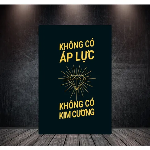 Tranh Slogan Treo Văn Phòng Chất Liệu Vải Canvas - Câu Nói Truyền Cảm Hứng, Trang Trí Hiện Đại Cho Không Gian Làm Việc