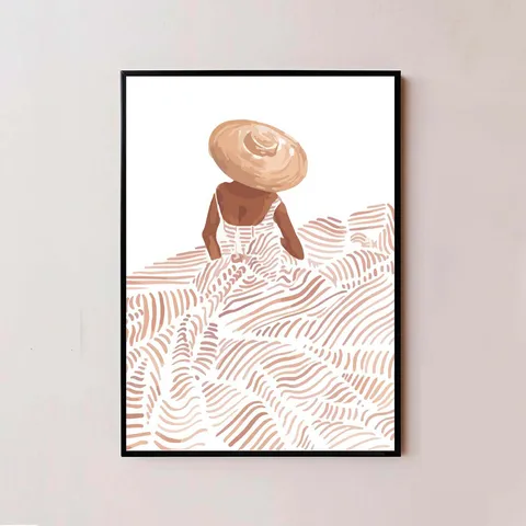 Tranh Canvas Tông Nâu Trầm Treo Tường - Thiết Kế Sang Trọng, Đơn Giản Cho Không Gian Sống ấm áp, Phong Cách Hiện Đại