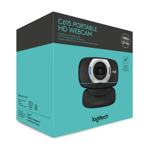 Webcam Logitech C615 FullHD 1080P - Gọi Video Chất Lượng Cao với Mic Giảm Tiếng Ồn - Phụ Kiện Máy Tính Chính Hãng