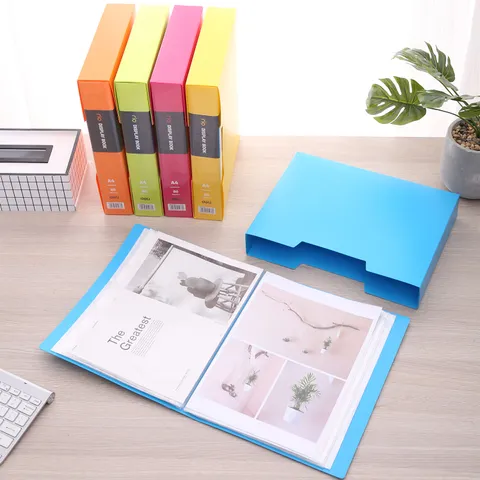File lá văn phòng Deli E5036 - Tệp 80 lá nhựa PP cao cấp giữ tài liệu ngăn nắp, bảo quản giấy tờ hiệu quả, nhiều màu sắc tươi sáng