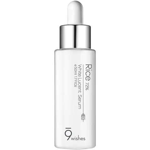 Serum 9Wishes Rice 72% White Lucent - Dưỡng Trắng, Cấp Ẩm, Chiết Xuất Nước Gạo, Phù Hợp Mọi Loại Da, 50ml