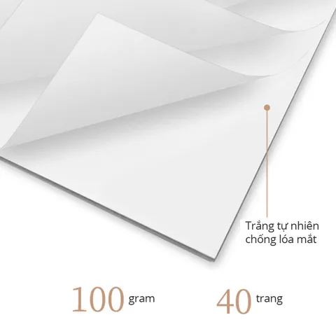 Sổ Phác Thảo Lò Xo Kép Deli 100gsm 40 Trang A4/B5 - Ghi Chép, Vẽ Mỹ Thuật, Phác Thảo Sáng Tạo