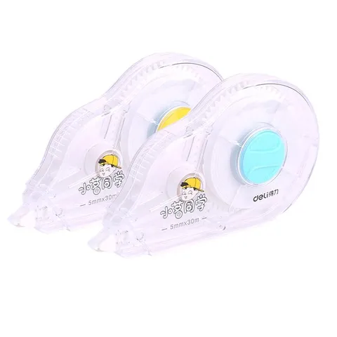 Bút Xóa Băng Deli 8180 - Băng Xóa Dài 30m, Che Phủ Tốt, Sử Dụng Lâu Dài, Màu Xanh Và Vàng - Dụng Cụ Học Tập Văn Phòng