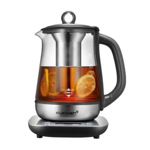 Ấm Pha Trà Chưng Yến Đa Năng Cuchen 1.5L - Đun Nước Siêu Tốc, Pha Trà, Nấu Cháo, Thiết Kế Hiện Đại, Đế Xoay 360 Độ