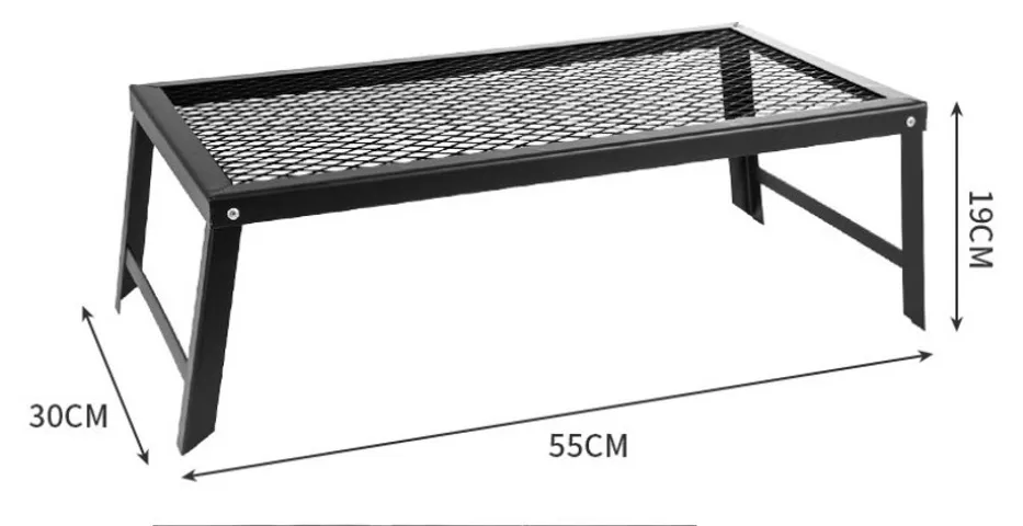 Bàn Xếp Cắm Trại Gấp Gọn Bằng Sắt - Đồ Dùng Dã Ngoại Thiết Kế Tiện Dụng, Chắc Chắn Cho Chuyến Đi Ấm Áp