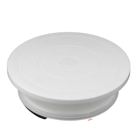 Bàn Xoay Nhựa 28cm Trang Trí Bánh Kem, Bánh Sinh Nhật - Dụng Cụ Làm Bánh Chuyên Nghiệp, Phụ Kiện Nhà Bếp Thông Minh