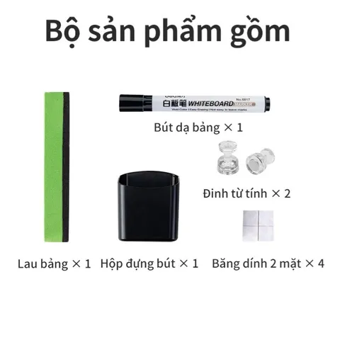 Bảng Từ Trắng Không Viền Deli 50007/50008 - Tiện Lợi, Có Thể Cắt Rời, Bám Dính Mọi Bề Mặt, Đồ Dùng Học Tập Thiết Thực