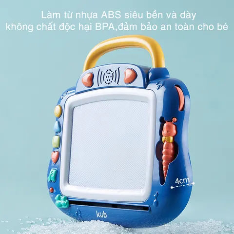 Bảng Vẽ Tự Xóa Có Máy Phát Nhạc KUB Cho Bé - Đồ Dùng Học Tập Thú Vị Giúp Bé Vừa Học Vừa Chơi, Khuyến Khích Sáng Tạo