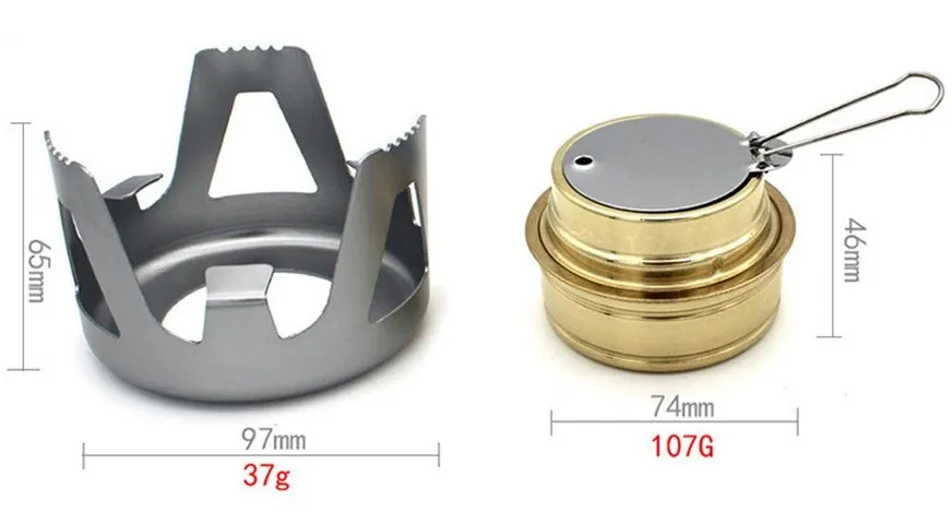 Bếp Cồn Mini Di Động Hợp Kim Nhôm Siêu Nhẹ - Lý Tưởng Để Cắm Trại, Dã Ngoại, Chế Biến Món Ăn Ngoài Trời