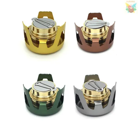 Bếp Cồn Mini Di Động Hợp Kim Nhôm Siêu Nhẹ - Lý Tưởng Để Cắm Trại, Dã Ngoại, Chế Biến Món Ăn Ngoài Trời