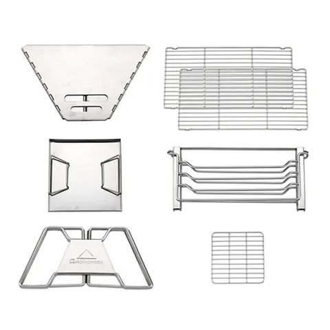 Bếp Nướng Dã Ngoại Gấp Gọn Campingmoon X-Two - Thép Không Gỉ Chịu Nhiệt Cao, Tiện Lợi Mang Theo Khi Cắm Trại
