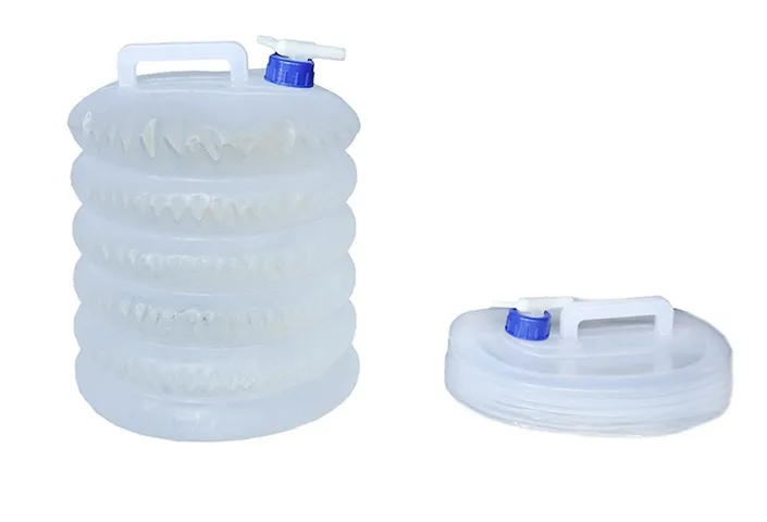 Bình Đựng Nước Dã Ngoại Gấp Gọn Tiện Dụng - Thùng Nước Nhựa PE Bền Bỉ Cho Cắm Trại & Du Lịch, Dung Tích Phù Hợp