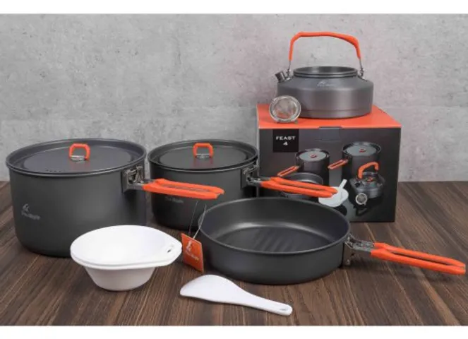 Bộ Nồi Nấu Ăn Dã Ngoại 4 Món Fire Maple Feast 4 - Nhẹ, Đa Năng, Phù Hợp Cho Chuyến Picnic Của Gia Đình 4-5 Người