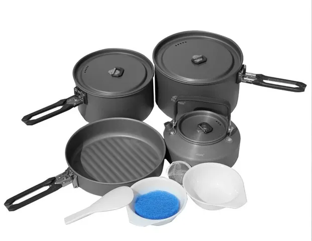 Bộ Nồi Nấu Ăn Dã Ngoại 4 Món Fire Maple Feast 4 - Nhẹ, Đa Năng, Phù Hợp Cho Chuyến Picnic Của Gia Đình 4-5 Người